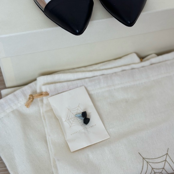 Charlotte Olympia Black Leather Pumps - Picture 5 of 6